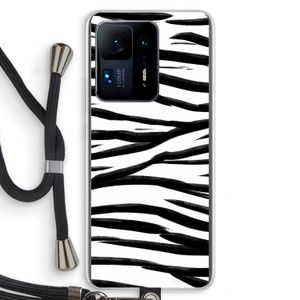 Zebra pattern: Xiaomi Mi Mix 4 Transparant Hoesje met koord