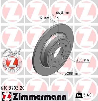 Remschijf Coat Z 610370320