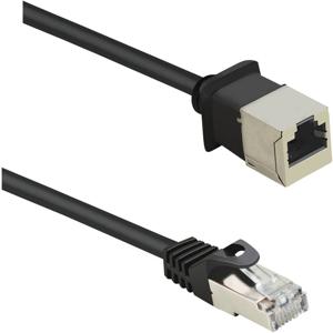 Renkforce RF-4394127 RJ45 Netwerkkabel, patchkabel CAT 5e F/UTP 5.00 m Zwart Verlengkabel Snagless, Vergulde steekcontacten 1 stuk(s)