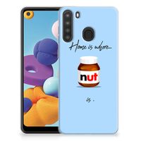 Samsung Galaxy A21 Siliconen Case Nut Home - thumbnail