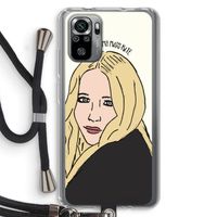 Mary Kate: Xiaomi Redmi Note 10S Transparant Hoesje met koord