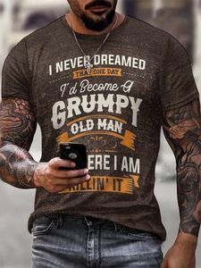Mens Grumpy Old Man Vintage Short Sleeve Short Sleeve T-Shirt