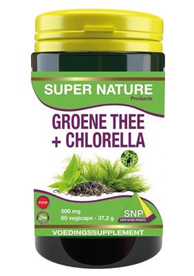 SNP Groene thee chlorella 500 mg puur