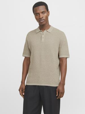 Jack & Jones Jjegeorge Knit Polo Ss Sn Poloshirts Coriander