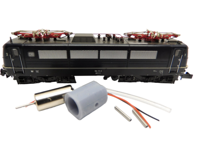 micromotor NH008G Glockenankermotor Umbausatz voor Hobbytrain BR 181, BR 184, E 310, E 410