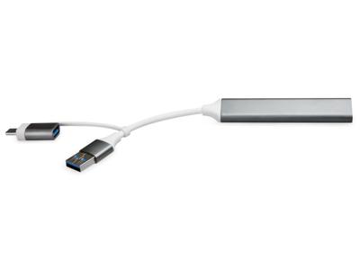 Xccess Xccess USB-C Multi-Hub to 4 USB Grey