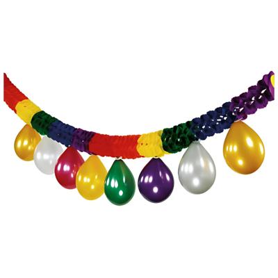 Kleurenslinger met ballonnen