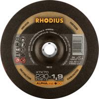 Rhodius 208122 Doorslijpschijf gebogen 230 mm 1 stuk(s) RVS, Staal