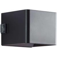 Magnetische buitenwandlamp - ISEO - BRILLIANT - Oplaadbaar - Zwart - LED - Sensor - 4W - 300lm - 3000K - USB