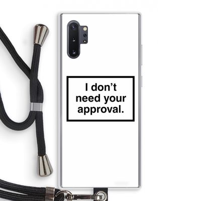 Don't need approval: Samsung Galaxy Note 10 Plus Transparant Hoesje met koord
