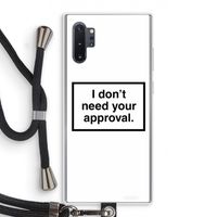 Don't need approval: Samsung Galaxy Note 10 Plus Transparant Hoesje met koord