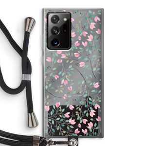Sierlijke bloemen: Samsung Galaxy Note 20 Ultra / Note 20 Ultra 5G Transparant Hoesje met koord