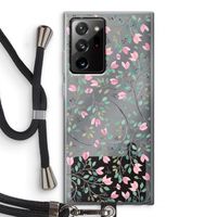 Sierlijke bloemen: Samsung Galaxy Note 20 Ultra / Note 20 Ultra 5G Transparant Hoesje met koord