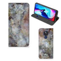 Motorola Moto G9 Play | Standcase | Marmer Grijs