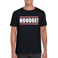 Houdoe heren T-shirt zwart - thumbnail