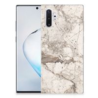 Samsung Galaxy Note 10 Plus TPU Siliconen Hoesje Marmer Beige - thumbnail