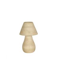 Peake Natuurlijke Mango Houten Ronde Tafellamp Laag