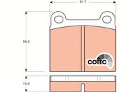 Remblokkenset, schijfrem TRW, u.a. für BMW, Alfa Romeo, Mercedes-Benz, Opel, Audi, VW, Porsche, Vauxhall, Talbot, Volvo, Maserati, Ford, Bedford, Rang - thumbnail