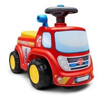 Brandweerwagen met stoel die open kan en stuurwiel met claxon Brandweerwagen met stoel die open kan en stuurwiel met claxon