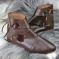 Vintage Middeleeuws Renaissance Schoenen Platte jazzlaarzen Schoenen draaien Piraat Viking Ranger Elf Walhalla Voor heren Dames Uniseks Boogschieten Effen Halloween Casual / Dagelijks LARP Schoenen Lightinthebox