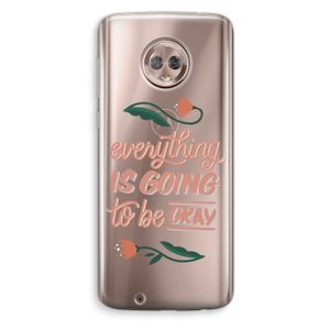 Optimistic flower girl: Motorola Moto G6 Transparant Hoesje