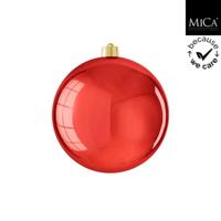 Mica Decorations Kerstbal Onbreekbaar 20 cm Glanzend Rood Mica Decorations Kerstbal Onbreekbaar 20 cm Glanzend Rood