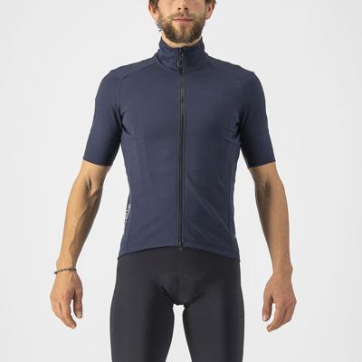 Castelli Perfetto RoS 2 Wind korte mouw fietsshirt blauw heren