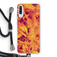 Eternal Fire: Samsung Galaxy A70 Transparant Hoesje met koord