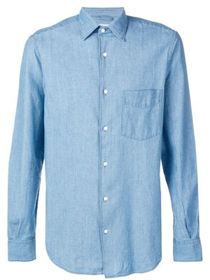 ASPESI chemise classique en jean - Bleu