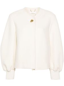 Chloé veste crop à manches bouffantes - Blanc