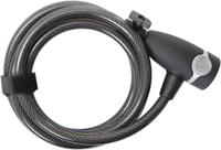 CONTEC Ct coiled cab.lock ecoloc 10mm x 185cm black