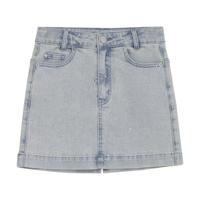 Indian Blue Jeans Zomer jeans rok meisjes - blauw - studs