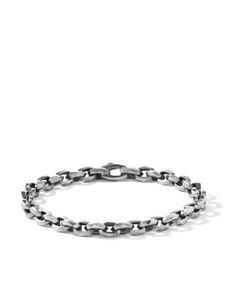 David Yurman bracelet Torqued Faceted Chain Link en argent sterling (7 mm)