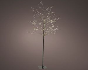 Micro LED boom d40h180 cm zwart/wit kerstverlichting - Lumineo