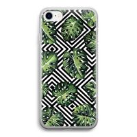 Geometrische jungle: iPhone SE 2020 Transparant Hoesje