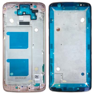 Front behuizing LCD-frame bezel voor Motorola Moto G6 (rosé goud)