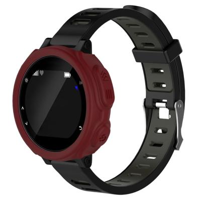 Effen kleur siliconen horloge beschermhoes voor de Garmin F235 / F750(Red)
