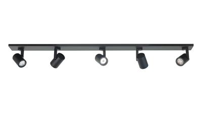 Highlight Spot HALO 5 lichts balk L 118 cm zwart