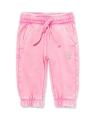 HEMA Babybroek comfy fit sweatstof roze (roze)