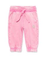 HEMA Babybroek comfy fit sweatstof roze (roze)
