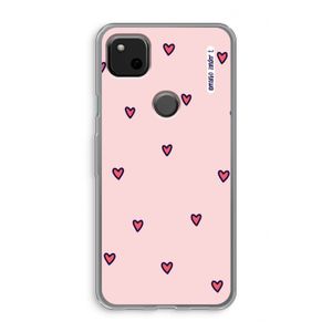 Hartjes: Google Pixel 4a Transparant Hoesje