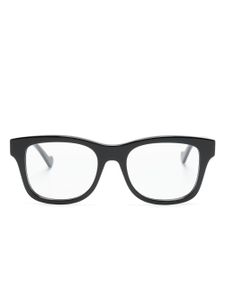 Gucci Eyewear lunettes de vue carrées à logo gravé - Noir