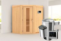 Karibu | Tonja Sauna | Energiesparende Deur | Kachel 3,6 kW Externe Bediening - thumbnail