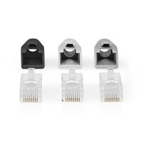 Nedis RJ45-Connector | RJ45 Pass Through | 10 Stuks | Grijs / Wit / Zwart | 1 stuks - CCBW89360GY CCBW89360GY