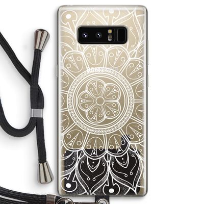 Roses Are Red: Samsung Galaxy Note 8 Transparant Hoesje met koord