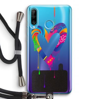 Melts My Heart: Huawei P30 Lite Transparant Hoesje met koord
