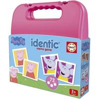 Identic Peppa Pig - Memoryspel - EDUCA - 72 kaarten, ontwikkelt geheugen en aandacht - Vanaf 3 jaar