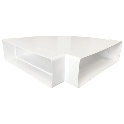 Kunststof Horizontale Bocht 90° Voor Kanaal 220 X 90mm