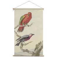Textielposter Twee Vogels 90x135 - thumbnail