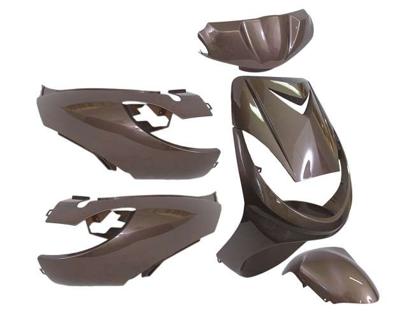 Plaatset 6-delig Edge voor Peugeot Vivacity tot bouwjaar 2008 - audi bruin Plaatset 6-delig Edge voor Peugeot Vivacity tot bouwjaar 2008 - audi bruin